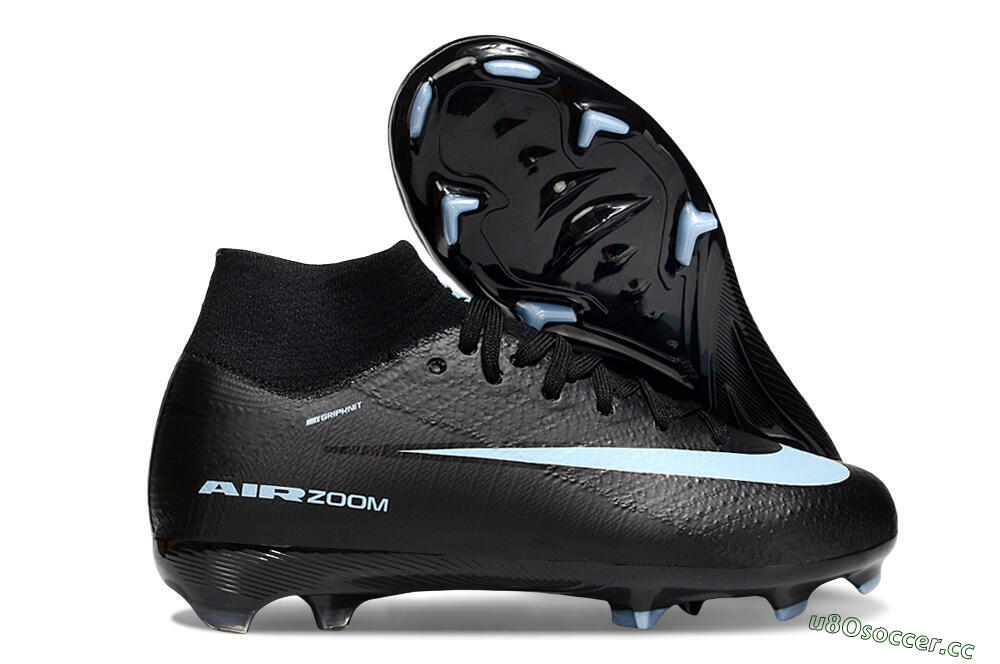 Kids Nike Air Zoom Mercurial Superfly 10 Elite FG Firm Ground High-Tops Football Boots - Black/Jade 2