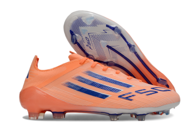 Men's Adidas F50+ Elite FG Firm Ground Low-Tops Football Boots - Red/Blue/White