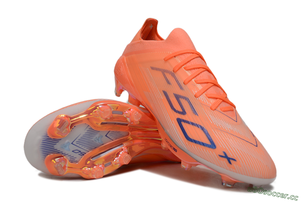Men's Adidas F50+ Elite FG Firm Ground Low-Tops Football Boots - Red/Blue/White 3