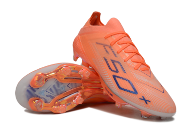 Men's Adidas F50+ Elite FG Firm Ground Low-Tops Football Boots - Red/Blue/White