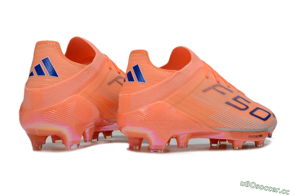 Men's Adidas F50+ Elite FG Firm Ground Low-Tops Football Boots - Red/Blue/White 6