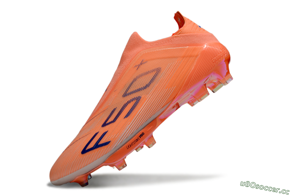 Men's Adidas F50+ Elite Laceless FG Firm Ground Low-Tops Football Boots - Red/Blue/White 5