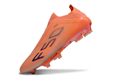 Men's Adidas F50+ Elite Laceless FG Firm Ground Low-Tops Football Boots - Red/Blue/White