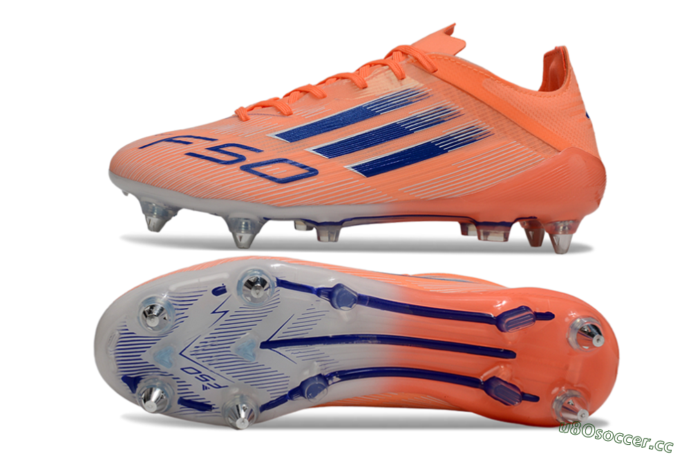 Men's Adidas F50 Elite SG Soft Ground Low-Tops Football Boots - Red/Blue/White 1