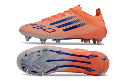 Men's Adidas F50 Elite SG Soft Ground Low-Tops Football Boots - Red/Blue/White