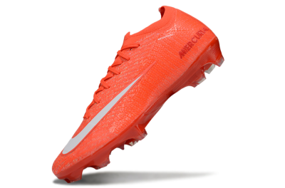 Unisex Nike Air Zoom Mercurial Vapor 16 Elite FG Firm Ground Low-Tops Football Boots - Red/White