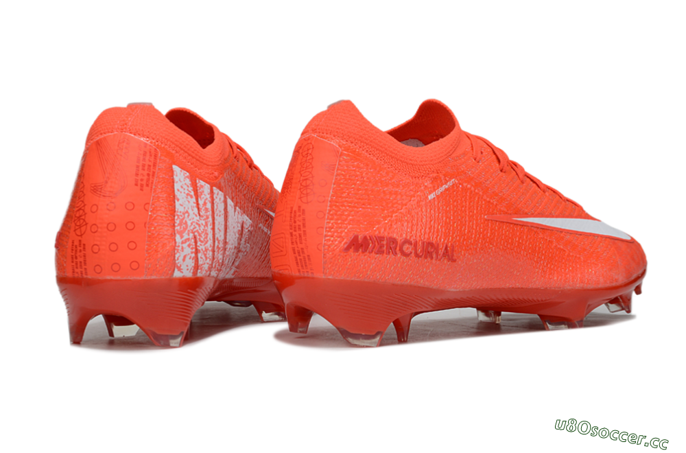Unisex Nike Air Zoom Mercurial Vapor 16 Elite FG Firm Ground Low-Tops Football Boots - Red/White 6