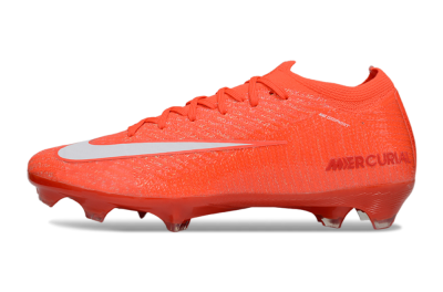 Unisex Nike Air Zoom Mercurial Vapor 16 Elite FG Firm Ground Low-Tops Football Boots - Red/White