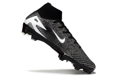 Unisex Nike Air Zoom Mercurial Superfly 10 Elite FG Firm Ground High-Tops Football Boots - White/Black