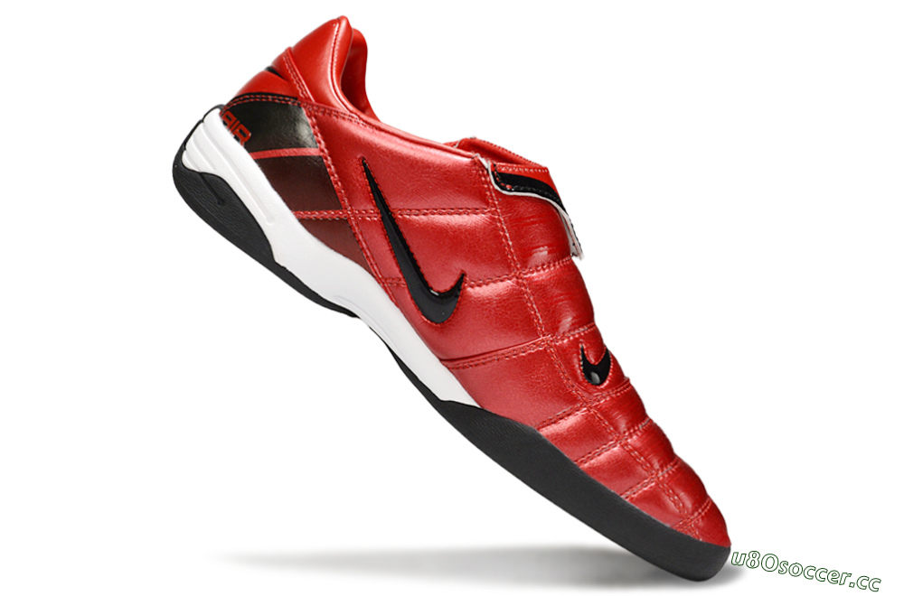 Men's Nike Air Zoom Total 90 III IC Indoor & Futsal Low-Tops Football Shoes - Red/Black/White 4