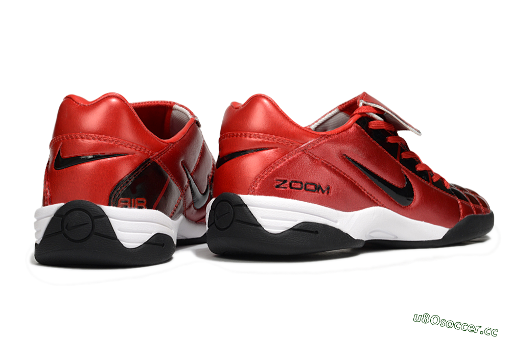 Men's Nike Air Zoom Total 90 III IC Indoor & Futsal Low-Tops Football Shoes - Red/Black/White 6