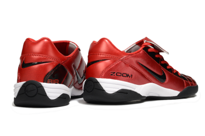 Men's Nike Air Zoom Total 90 III IC Indoor & Futsal Low-Tops Football Shoes - Red/Black/White