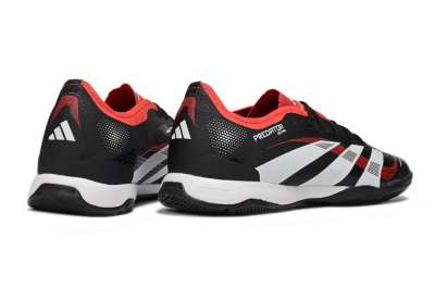 Men's Adidas Predator 25 Elite IC Indoor & Futsal Low-Tops Football Shoes - Black/White/Red