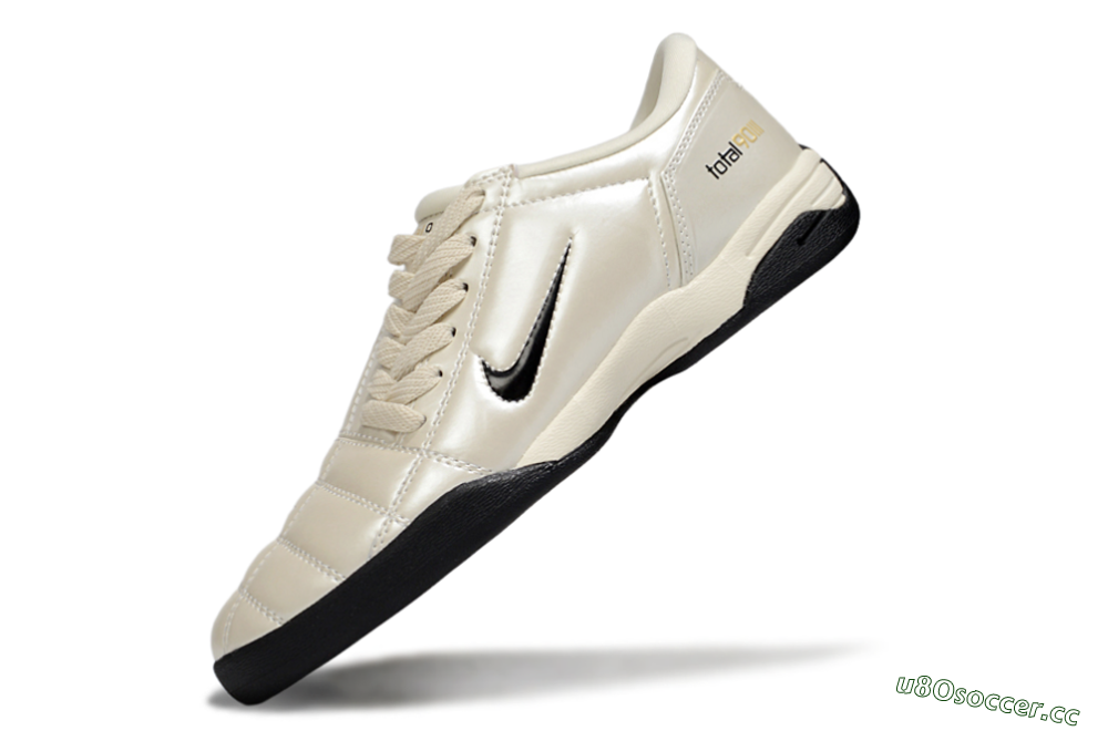 Men's Nike Total 90 III IC Indoor & Futsal Low-Tops Football Shoes - Beige/Black 5