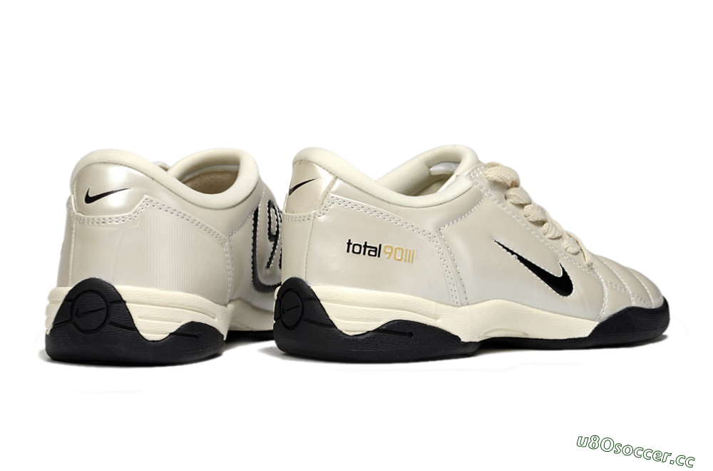 Men's Nike Total 90 III IC Indoor & Futsal Low-Tops Football Shoes - Beige/Black 6