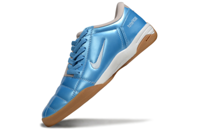 Men's Nike Total 90 III IC Indoor & Futsal Low-Tops Football Shoes - Blue/White/Brown