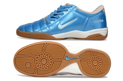 Men's Nike Total 90 III IC Indoor & Futsal Low-Tops Football Shoes - Blue/White/Brown