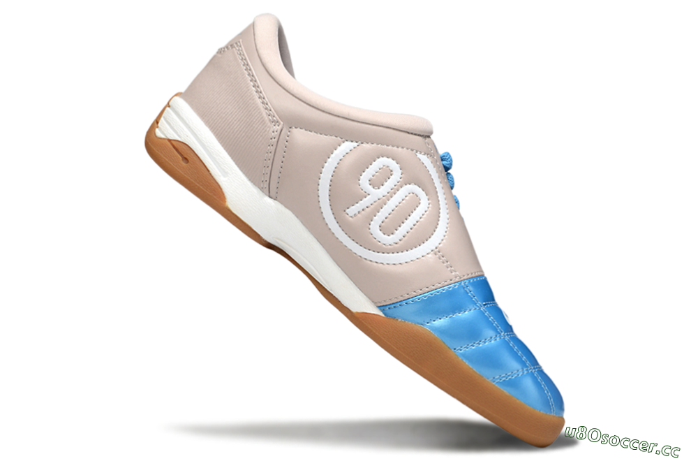 Men's Nike Total 90 III IC Indoor & Futsal Low-Tops Football Shoes - Blue/White/Brown 4