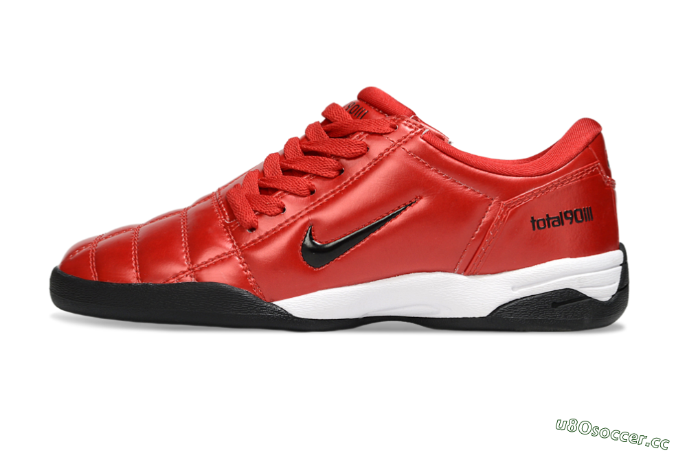 Men's Nike Total 90 III IC Indoor & Futsal Low-Tops Football Shoes - Red/Black/White 0