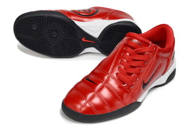 Men's Nike Total 90 III IC Indoor & Futsal Low-Tops Football Shoes - Red/Black/White