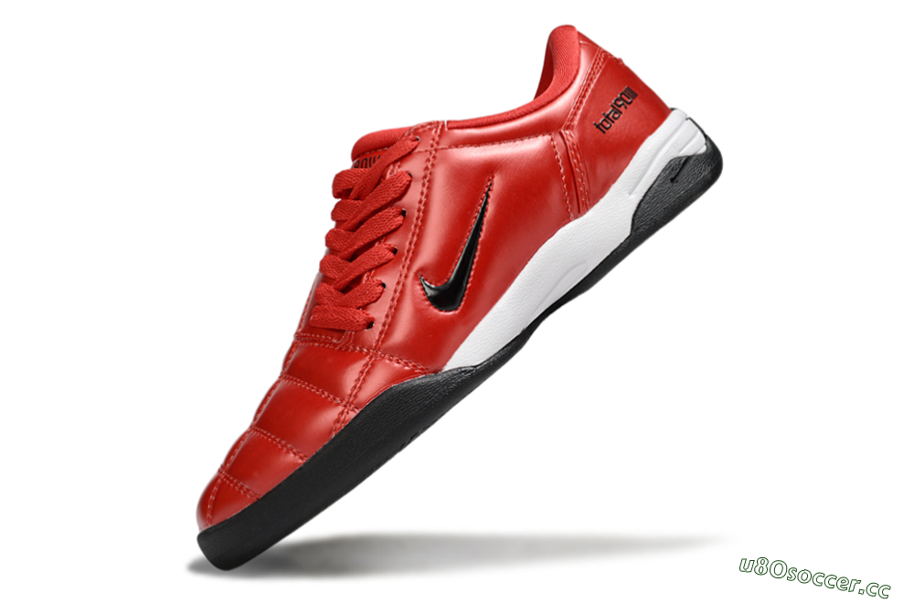 Men's Nike Total 90 III IC Indoor & Futsal Low-Tops Football Shoes - Red/Black/White 5
