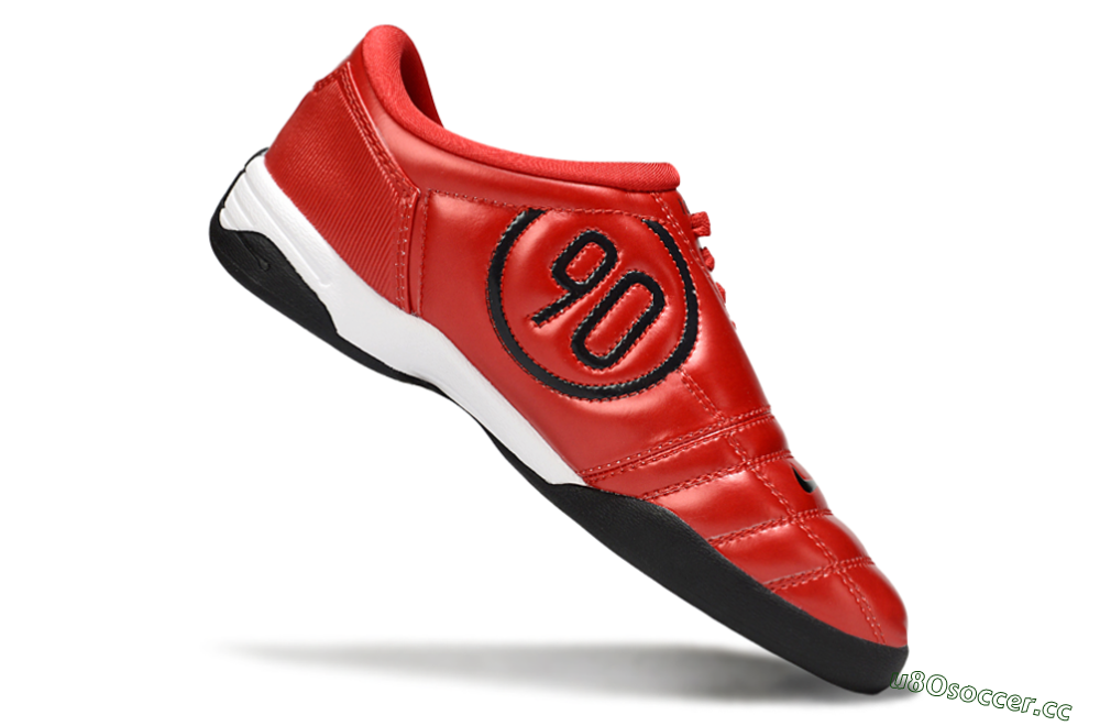 Men's Nike Total 90 III IC Indoor & Futsal Low-Tops Football Shoes - Red/Black/White 4