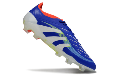 Men's Adidas Predator 25 Elite FG Firm Ground Low-Tops Football Boots - Blue/White/Red