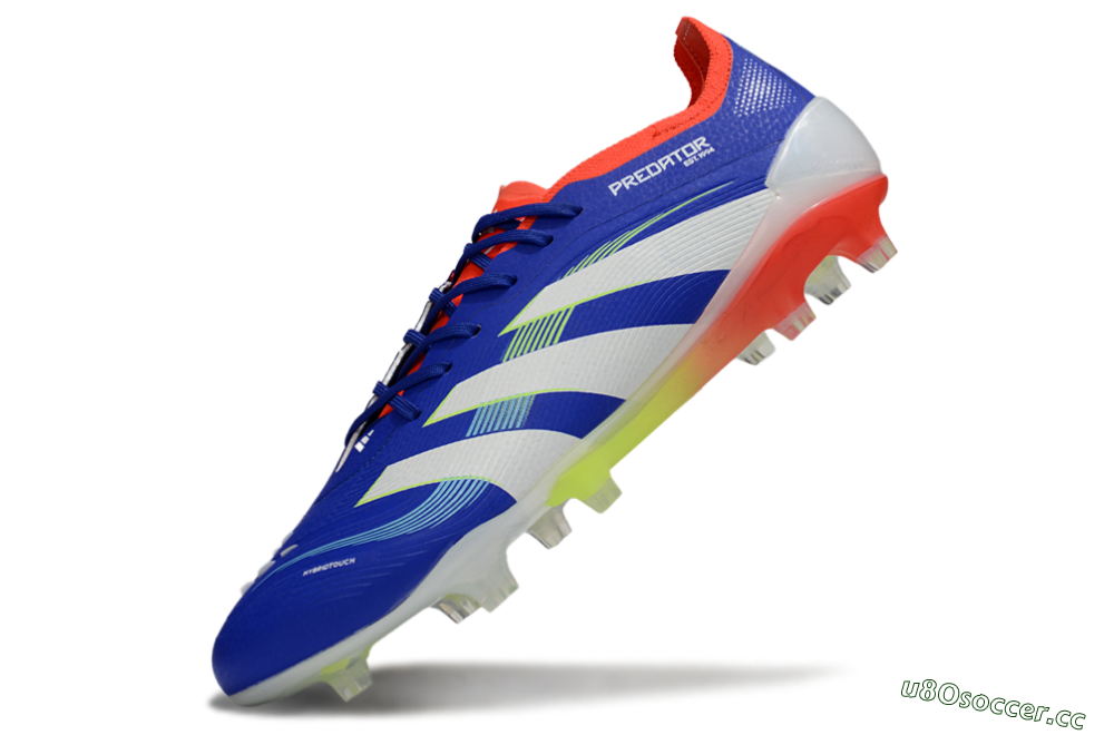 Men's Adidas Predator 25 Elite FG Firm Ground Low-Tops Football Boots - Blue/White/Red 5