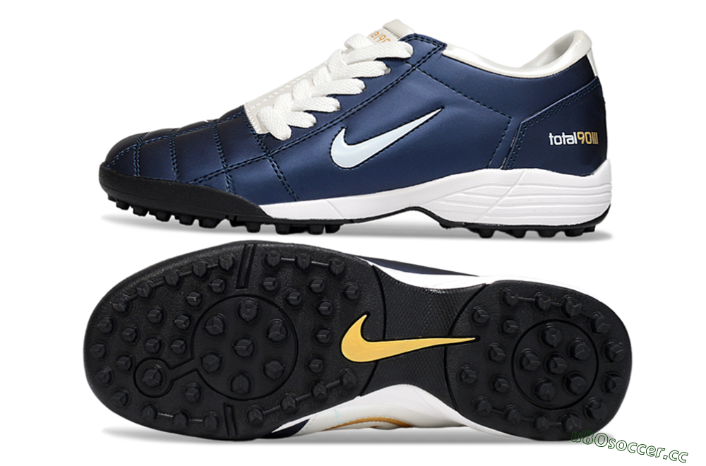 Unisex Nike Total 90 III TF Artificial Turf Low-Tops Football Shoes - Blue/White/Black 1