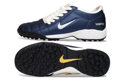 Unisex Nike Total 90 III TF Artificial Turf Low-Tops Football Shoes - Blue/White/Black