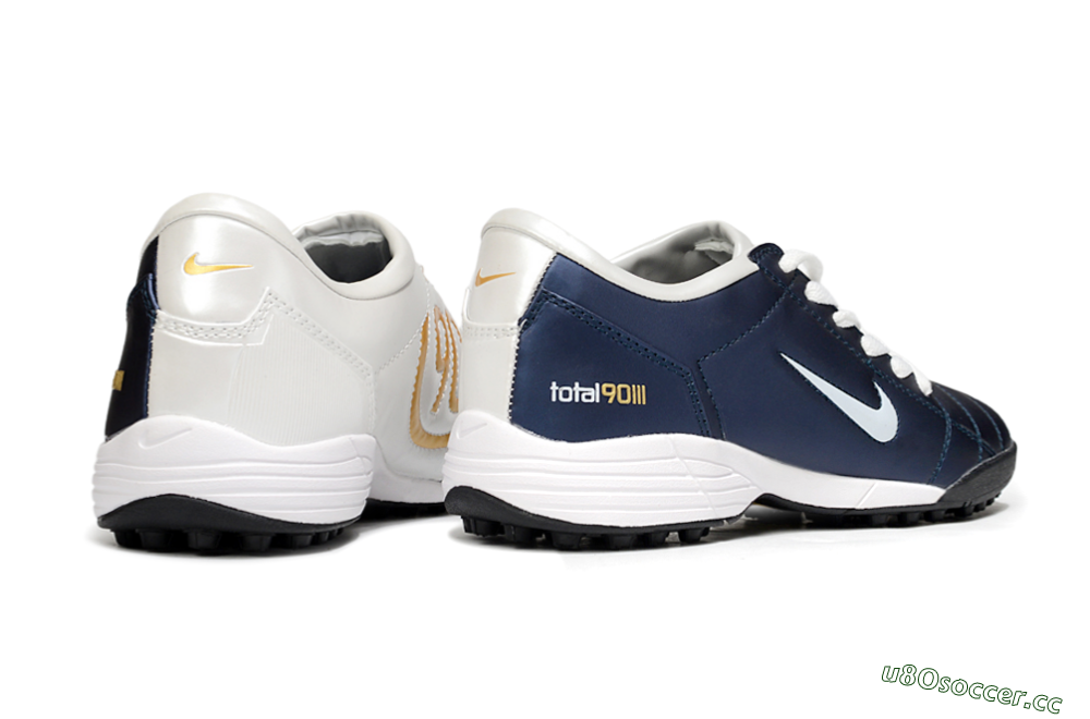 Unisex Nike Total 90 III TF Artificial Turf Low-Tops Football Shoes - Blue/White/Black 6