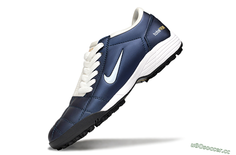 Unisex Nike Total 90 III TF Artificial Turf Low-Tops Football Shoes - Blue/White/Black 5