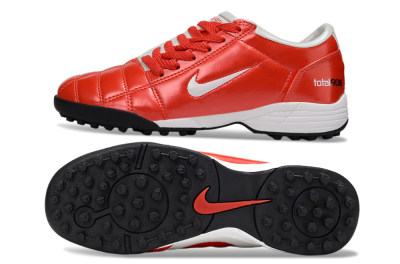 Unisex Nike Total 90 III TF Artificial Turf Low-Tops Football Shoes - Red/White/Black