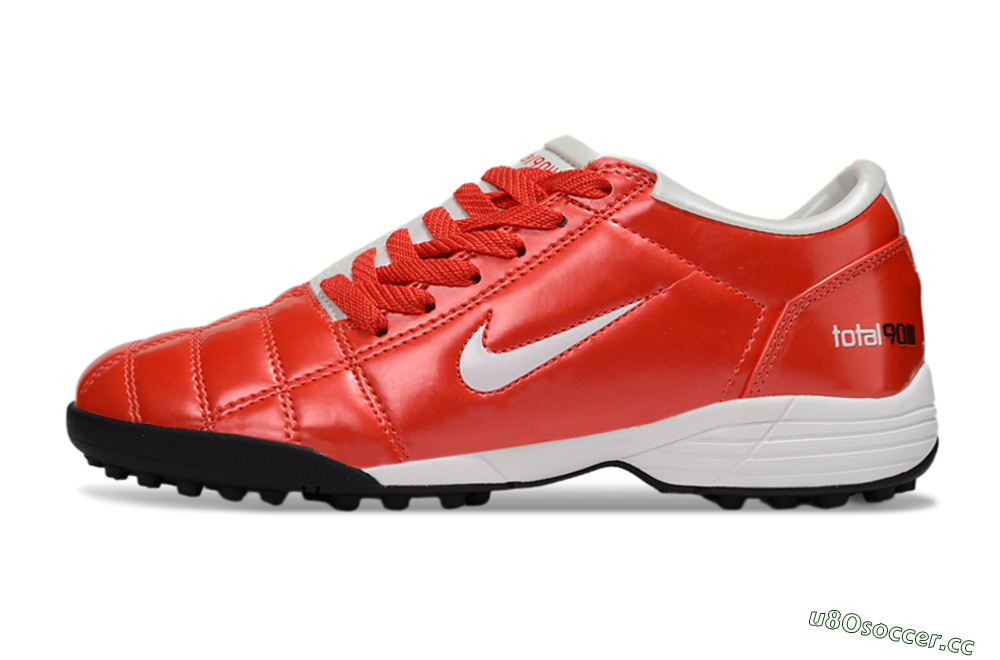Unisex Nike Total 90 III TF Artificial Turf Low-Tops Football Shoes - Red/White/Black 0