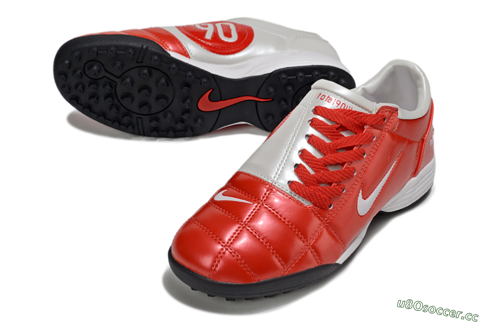Unisex Nike Total 90 III TF Artificial Turf Low-Tops Football Shoes - Red/White/Black 3