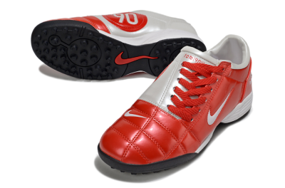 Unisex Nike Total 90 III TF Artificial Turf Low-Tops Football Shoes - Red/White/Black
