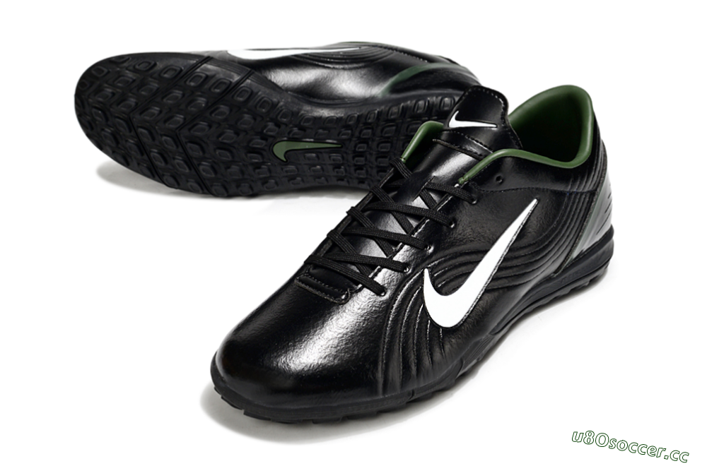 Unisex Nike Air Zoom Mercurial Vapor 16 Elite TF Artificial Turf Low-Tops Football Shoes - Black/White/Green 3