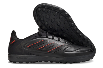 Men's Adidas Copa Pure 3 TF Artificial Turf Low-Tops Football Shoes - Black/Red
