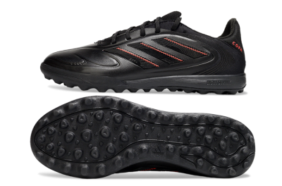 Men's Adidas Copa Pure 3 TF Artificial Turf Low-Tops Football Shoes - Black/Red