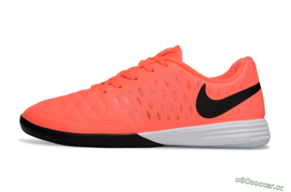 Men's Nike Lunar Gato 2 IC Indoor & Futsal Low-Tops Football Shoes - Red/Black/White 0