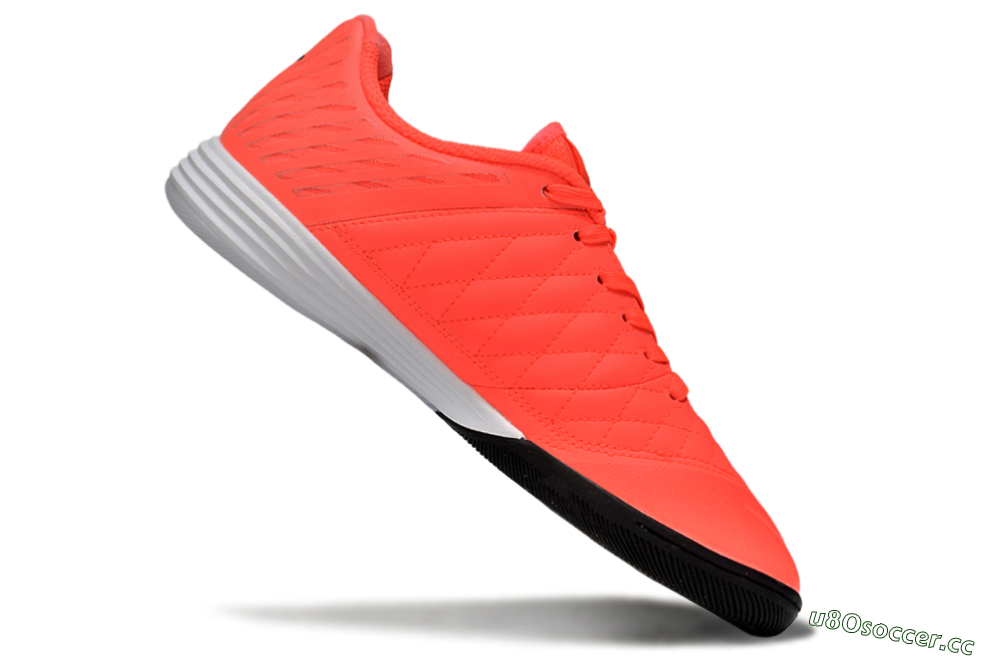 Men's Nike Lunar Gato 2 IC Indoor & Futsal Low-Tops Football Shoes - Red/Black/White 4