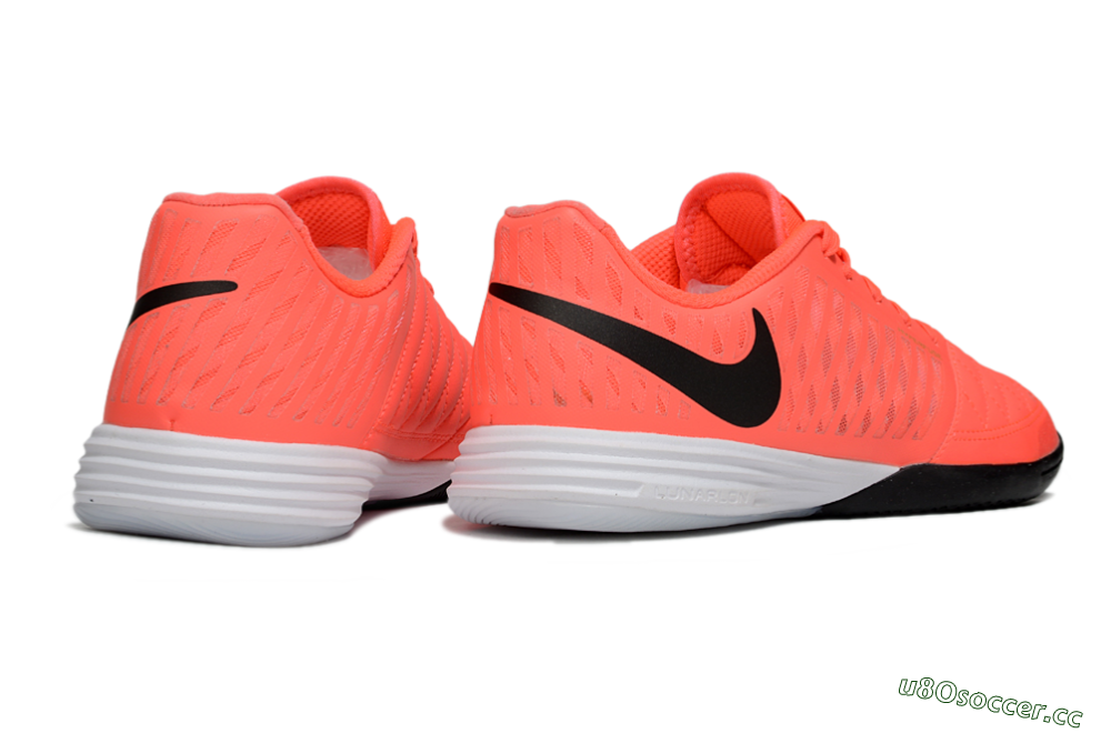 Men's Nike Lunar Gato 2 IC Indoor & Futsal Low-Tops Football Shoes - Red/Black/White 6