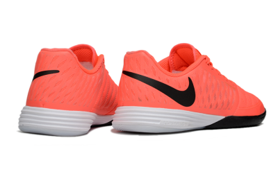 Men's Nike Lunar Gato 2 IC Indoor & Futsal Low-Tops Football Shoes - Red/Black/White