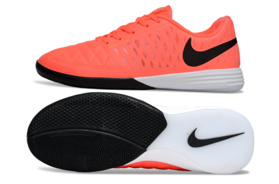 Men's Nike Lunar Gato 2 IC Indoor & Futsal Low-Tops Football Shoes - Red/Black/White