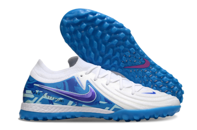 Men's Nike Phantom GX 2 Elite TF Artificial Turf Low-Tops Football Shoes - White/Blue