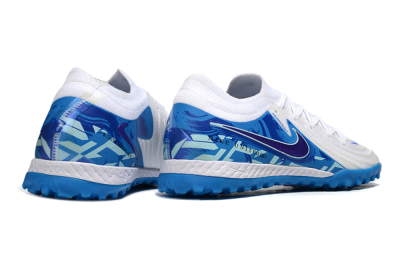 Men's Nike Phantom GX 2 Elite TF Artificial Turf Low-Tops Football Shoes - White/Blue