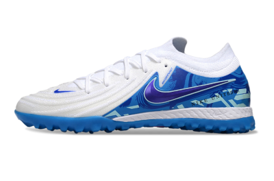 Men's Nike Phantom GX 2 Elite TF Artificial Turf Low-Tops Football Shoes - White/Blue