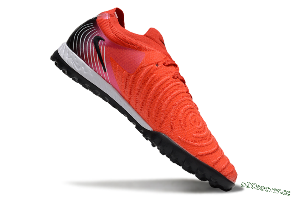 Men's Nike Phantom GX 2 Elite TF Artificial Turf Low-Tops Football Shoes - Red/Black/White 4