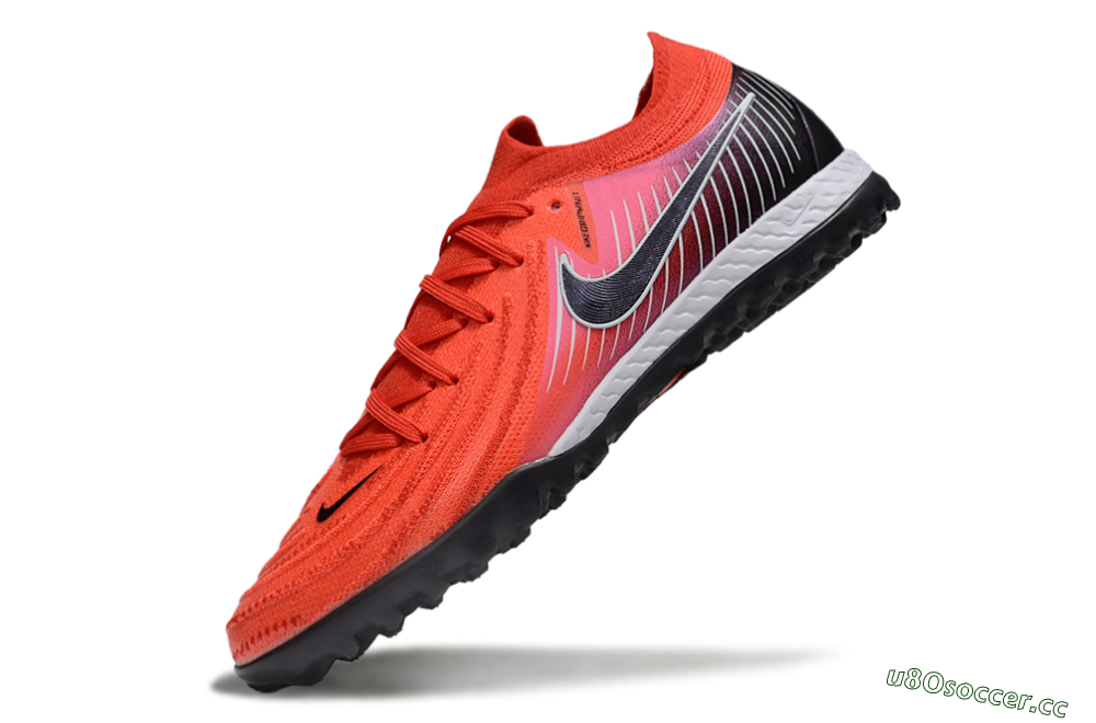 Men's Nike Phantom GX 2 Elite TF Artificial Turf Low-Tops Football Shoes - Red/Black/White 5