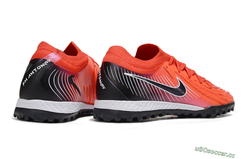 Men's Nike Phantom GX 2 Elite TF Artificial Turf Low-Tops Football Shoes - Red/Black/White 6